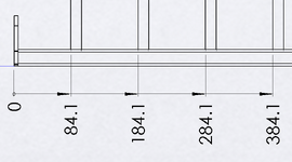 3 Ordinate dims Converted entities on LH side of tube.PNG